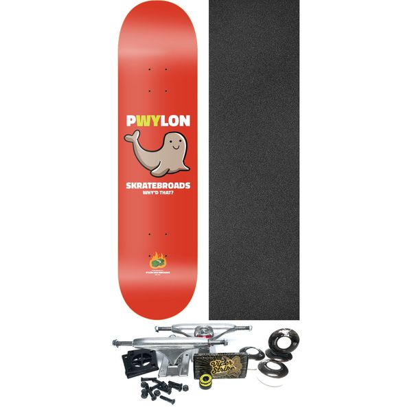 Pylon Skateboards Why Skateboard Deck - 8.5" x 32" - Complete Skateboard Bundle